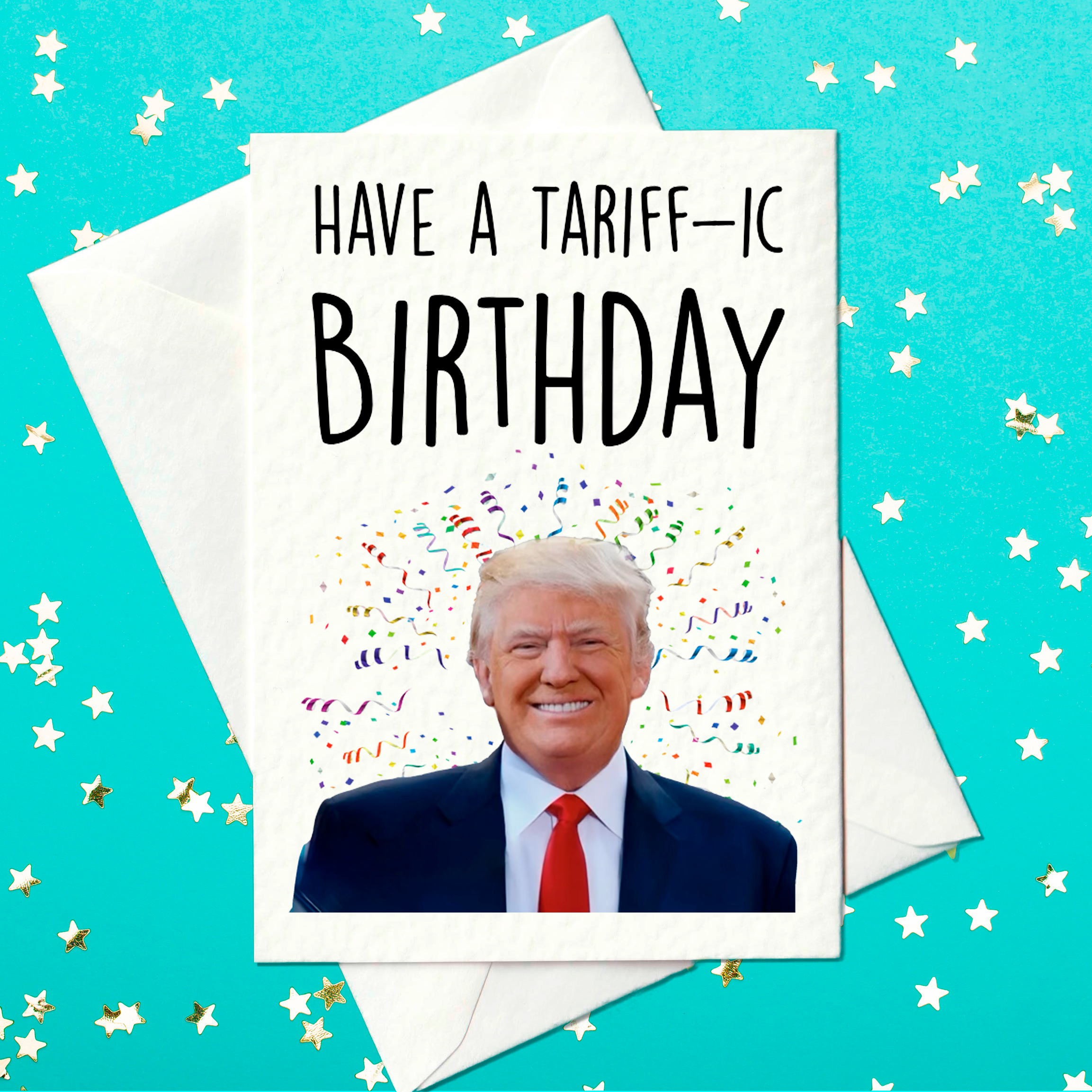 Prickly Cards – wholesale Birthday card – Make Birthdays Great Again with This Tariff-ic Card!0