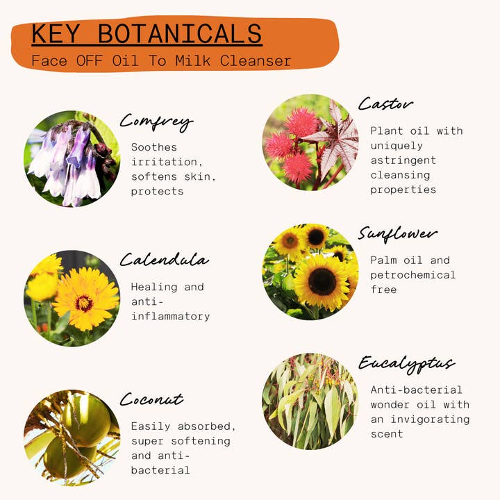 Neighbourhood Botanicals - Wholesale Facial cleanser - 'Face OFF' Oil To Milk Cleanser, 120ml3