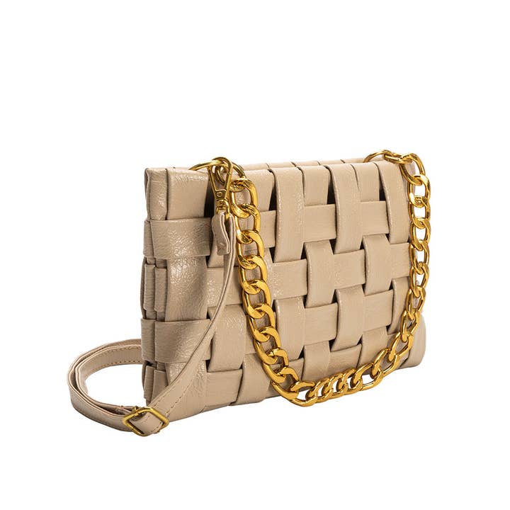 Melie Bianco - Wholesale Crossbody Bag - Women's - Mimie Mushroom Recycled Vegan Crossbody Bag
