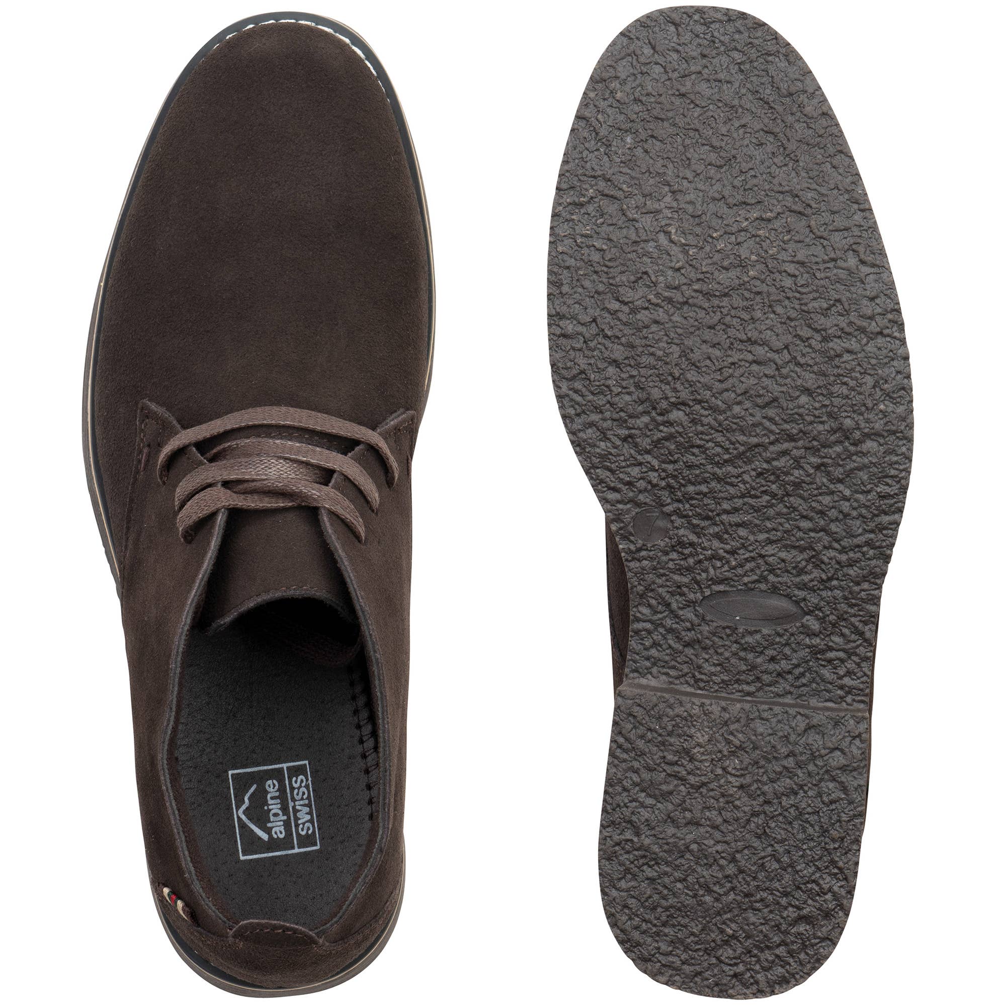 Alpine Swiss - Wholesale Chukka Boots - Men's - Alpine Swiss Beck Mens Suede Chukka Desert Boots Lace Up Shoes Crepe Sole Oxford - S8046