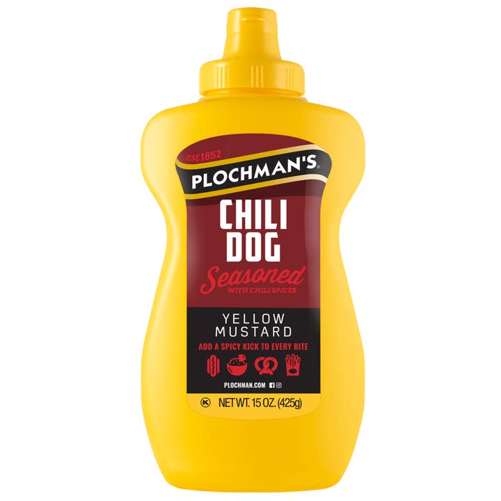 Chili Dog Mustard (15 oz) for wholesale by Plochman's