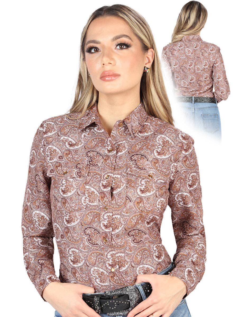 J&J WESTERN WEAR – wholesale Buttoned-down shirt – Women's – Centenario Long Sleeve Western Shirt 170589