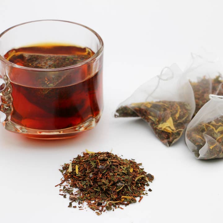 Grasshopper (Pyramid Tea Bags) for wholesale by New Orleans Tea Company