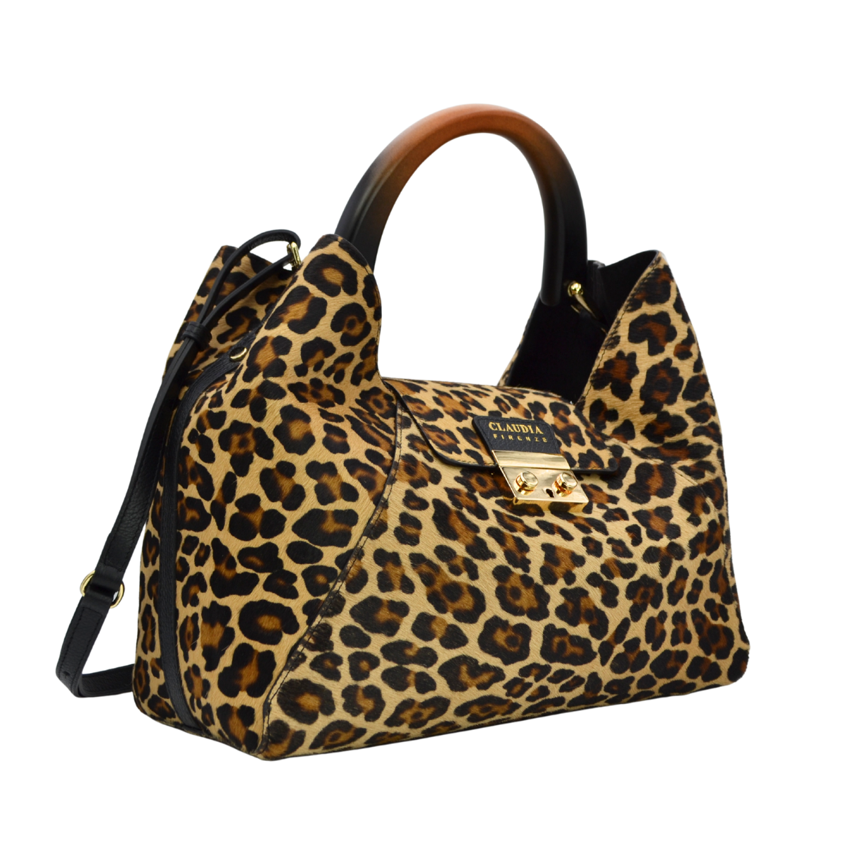 Claudia Firenze – Mala com alça superior – Mulher por atacado – Isadora - Leopardo1