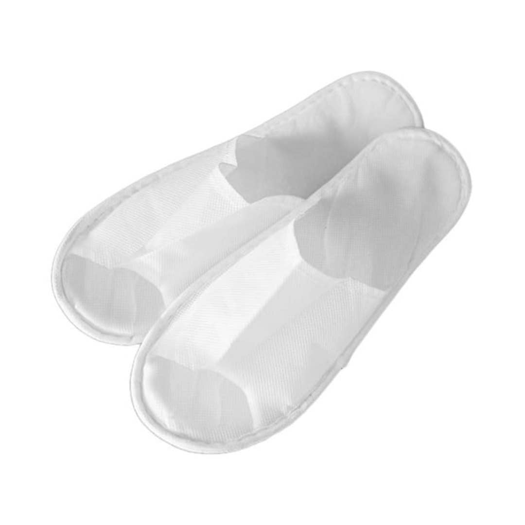 sesioMWorld - M·O·I Professional - Wholesale Slippers - Unisex - Disposable open slipper 40g, pack of 50 pairs. White