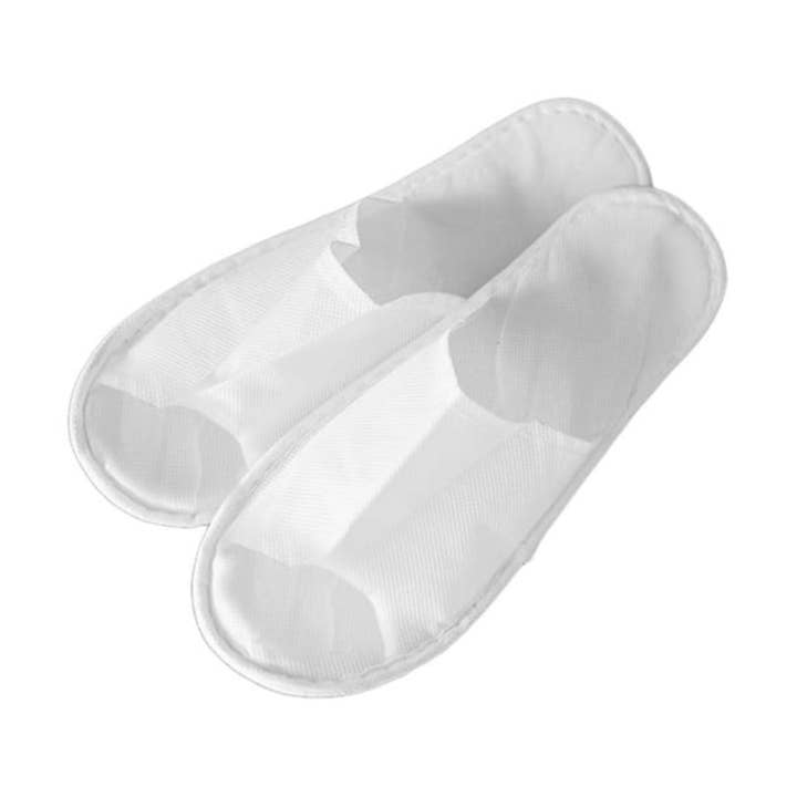 sesioMWorld - M·O·I Professional - Wholesale Slippers - Unisex - Disposable open slipper 40g, pack of 50 pairs. White0