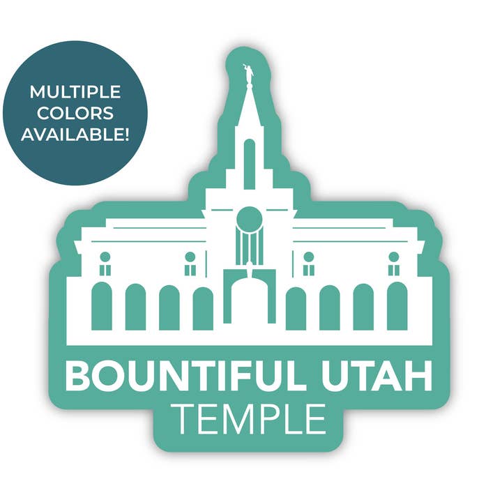 Aufkleber Bountiful Utah Temple, LDS Bountiful Utah Temple für den Großhandel von JasmineTreeDesign