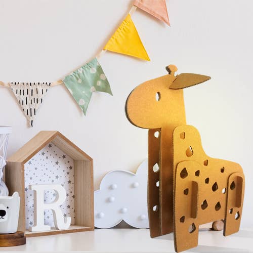 Nattlampa giraff i kartong för wholesale av Studio Kraft