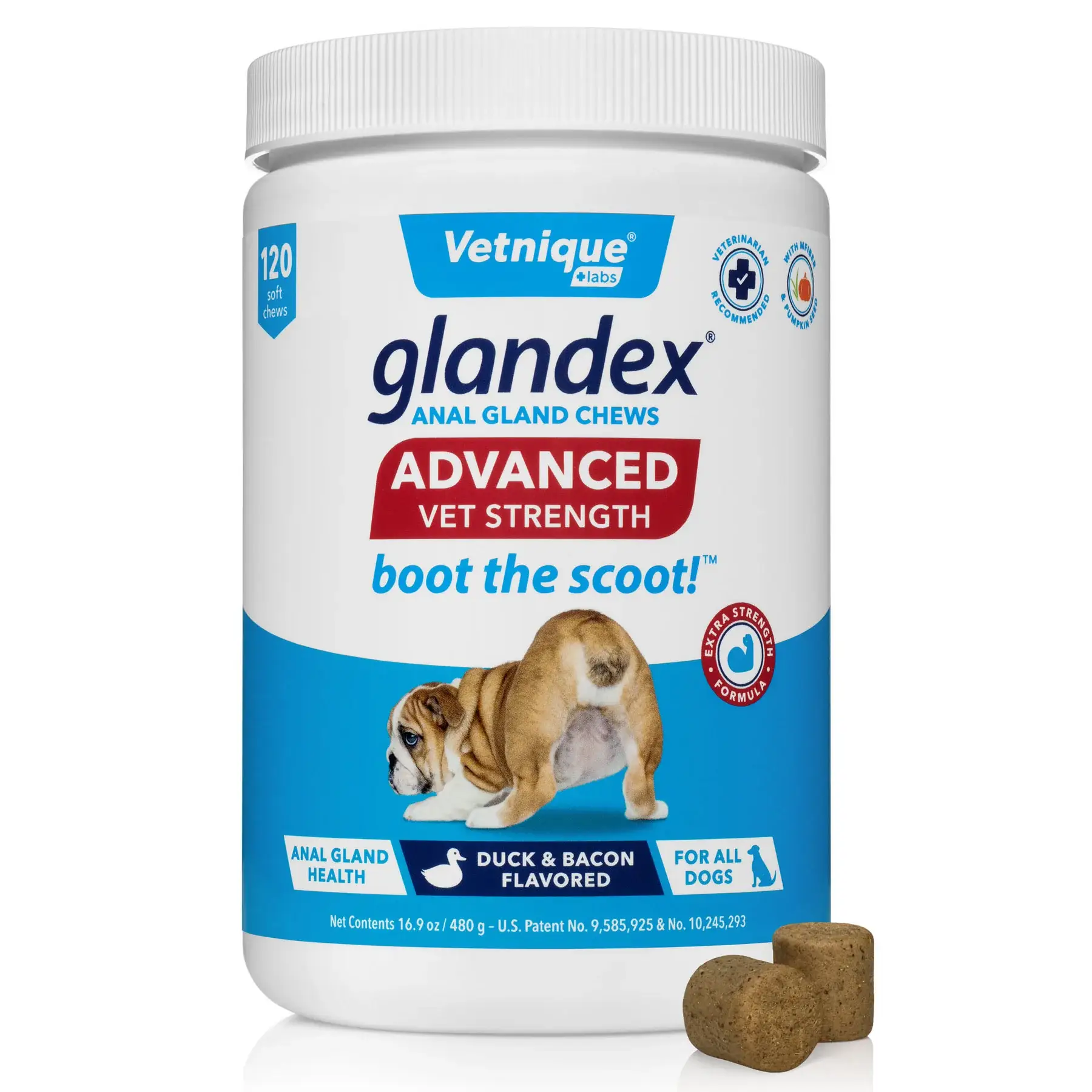 Wholesale Glandex Anal Gland Support Soft Chews Duck Bacon 120ct