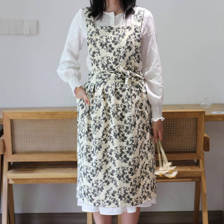 SIMPLE AND ELEGANT CORDUROY MATERIAL THICK APRON_CWMM5830 for wholesale by ACCITY