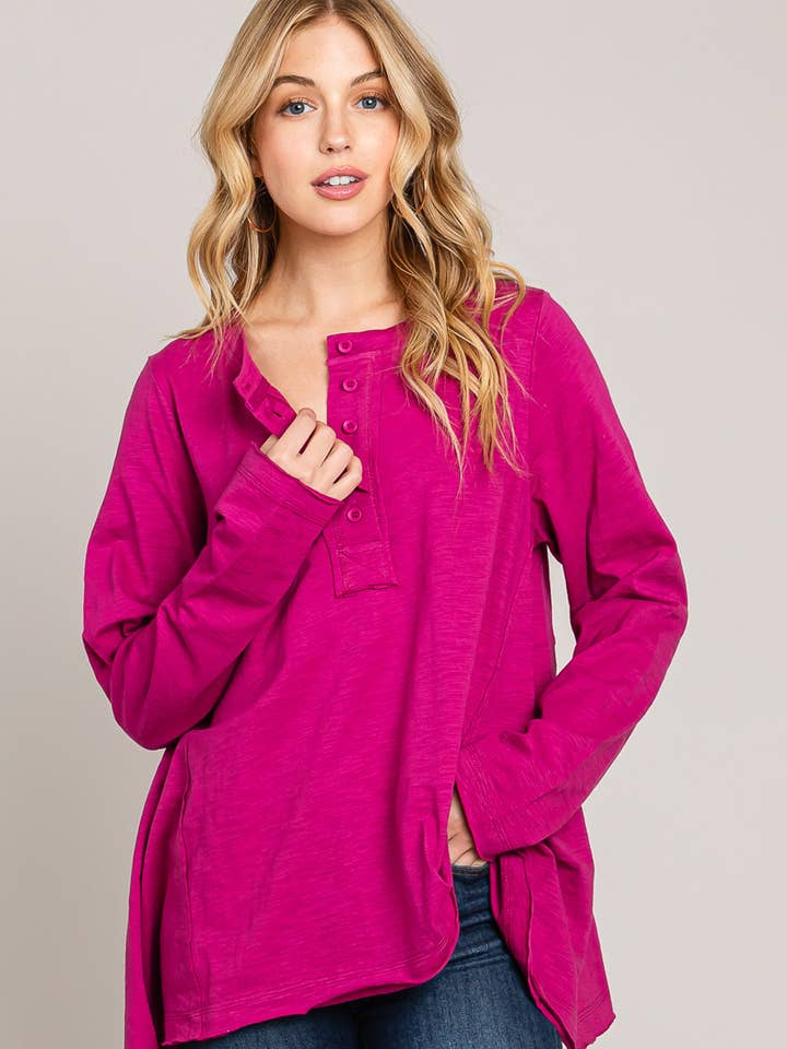 Cotton Bleu - Wholesale Tunic - Women's - 64682 - Everyday Fall/Winter Flowy Women's Top0