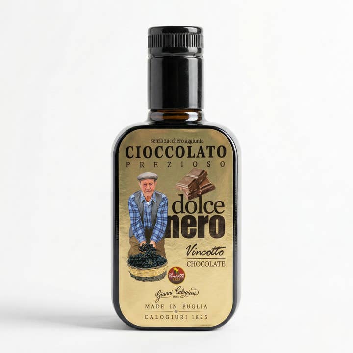 Cioccolato Prezioso - Dolcenero Vincotto Chocolate per la vendita all'ingrosso da parte di Vincotto Balsamico Gianni Calogiuri Azienda Agricola