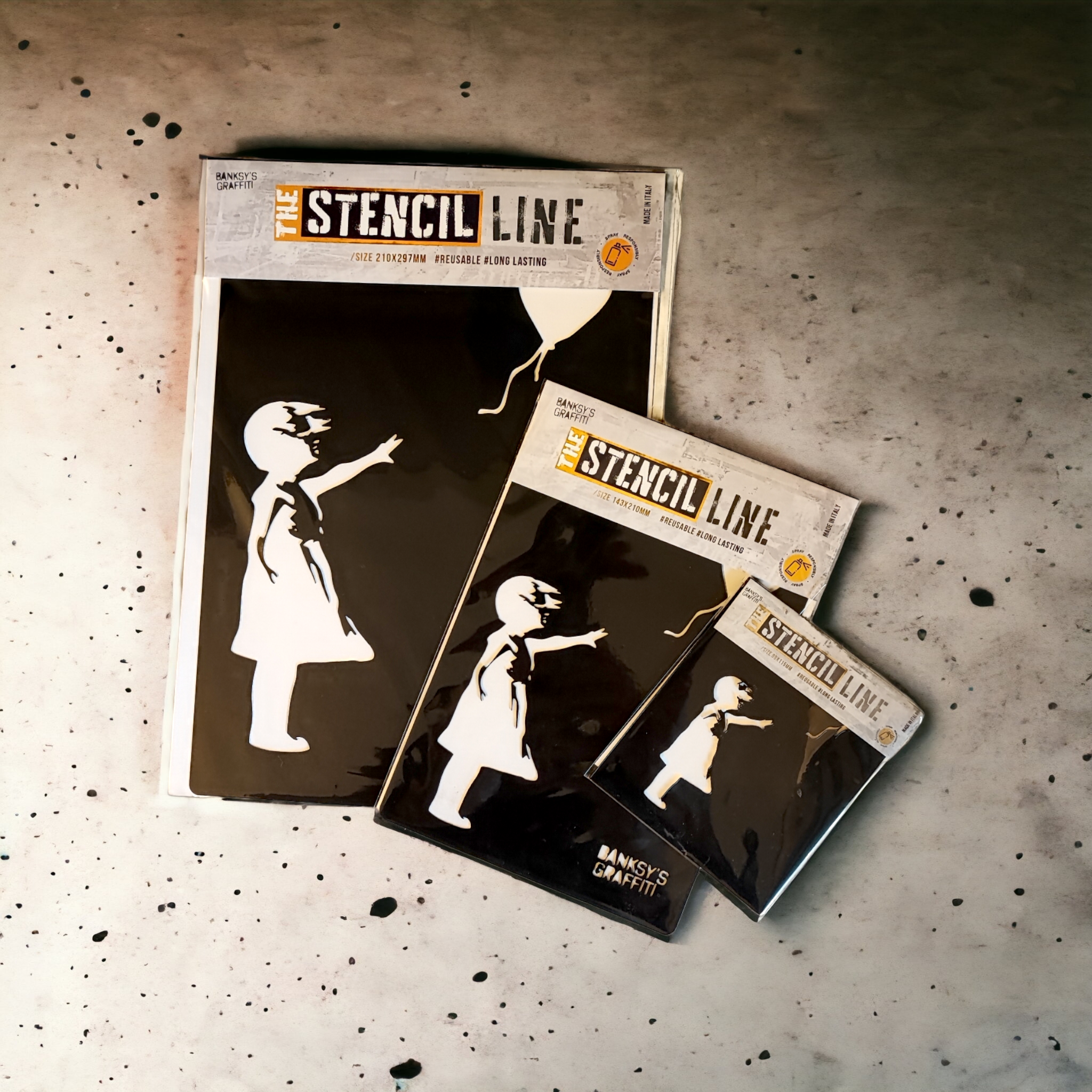 URBAN.ITY SRL - Wholesale Stencil/Craft Die - Banksy Stencil in PP - The Flower Thrower4