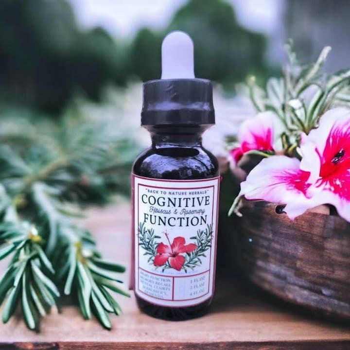 Tintura per funzioni cognitive: rosmarino e ibisco biologici per la vendita all'ingrosso da parte di Back2Nature Herbals