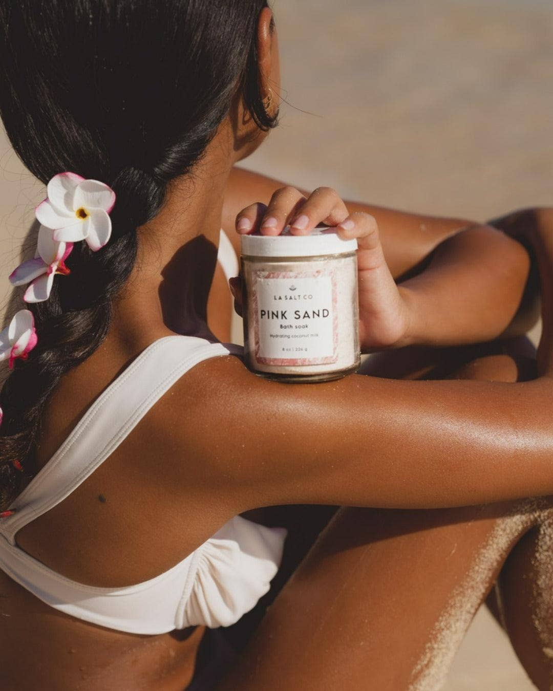 Los Angeles Salt Company - Vente Lait de bain - Savon à la noix de coco Pink Sand 7oz5