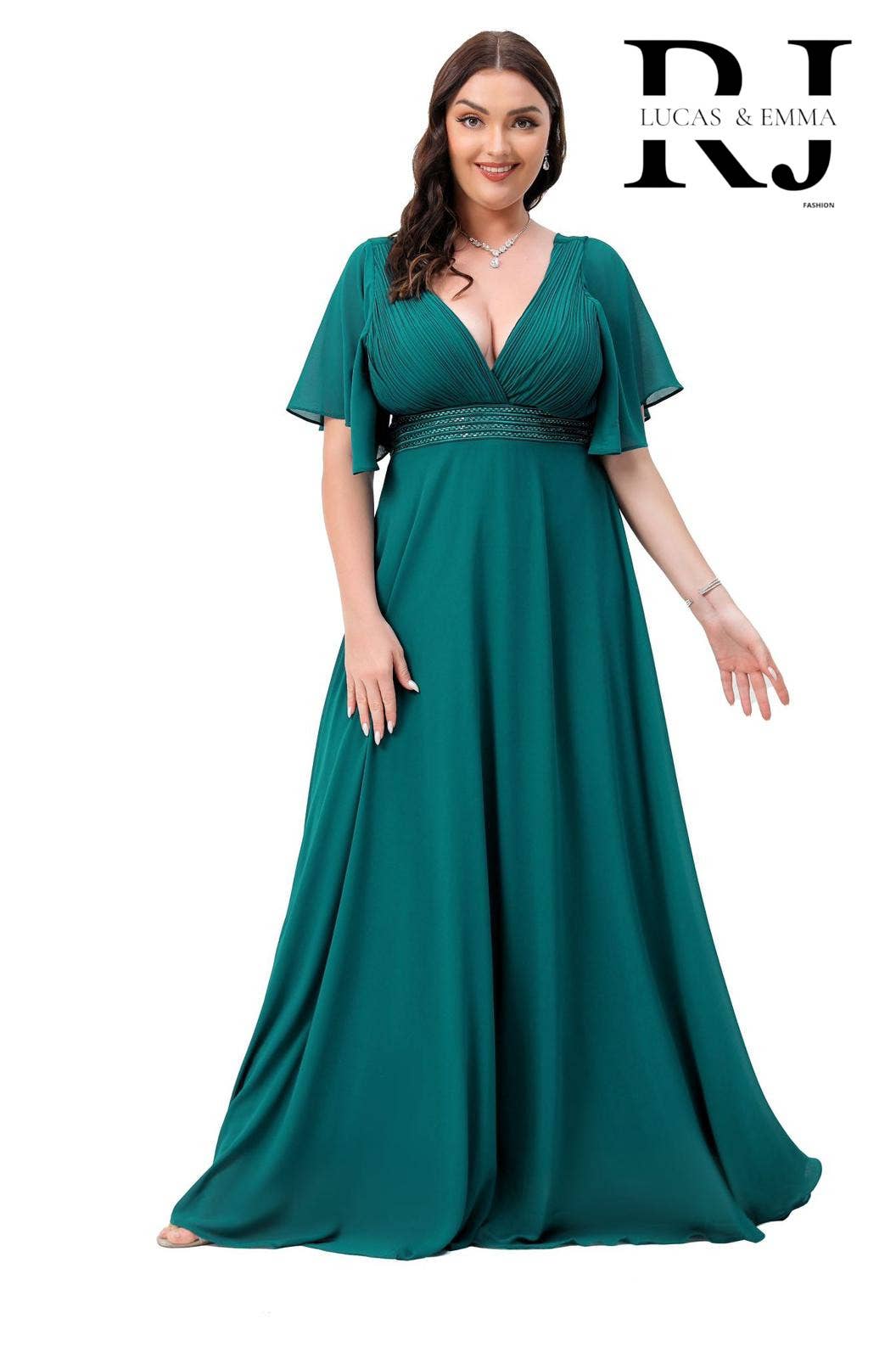 Lucas & Emma - Sarl RJ & co - Wholesale Gown - Women's - Plus size evening dress Ajaccio 22286