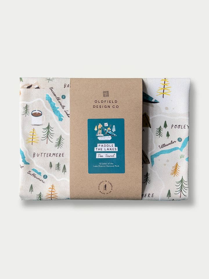 Paddla sjöarna kökshandduk för wholesale av Oldfield Design Co