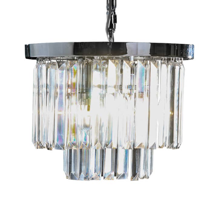 Medium 8 Branch Matt Black Shallow Chandelier for wholesale by McGowan & Rutherford Ltd