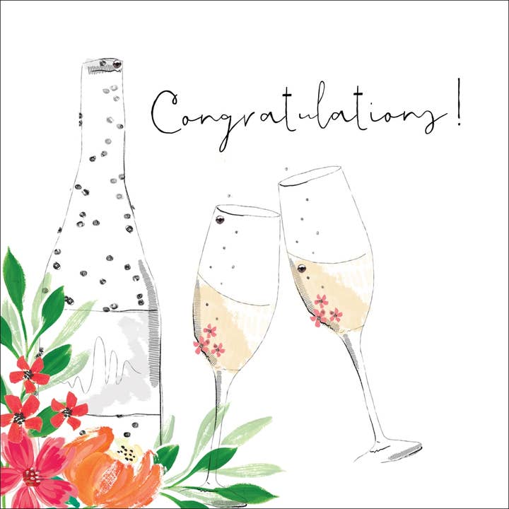 Herzlichen Glückwunsch! Handgemachte Grußkarte für den Großhandel von The Handcrafted Card Company