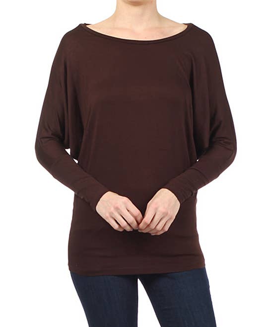 42POPS - Wholesale Knit Top - Women's - ..SI-584 PLUS SIZE Dolman sleeve top
