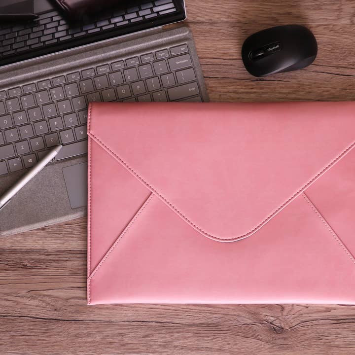 Pink Laptop Sleeve with Pocket and Penholder (10 -15.6 inch) for wholesale by Bellagenda Gifts