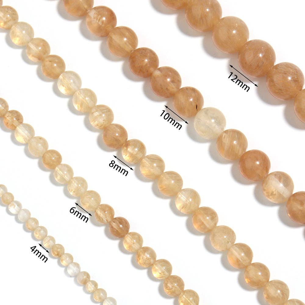 Ole - Wholesale Beaded Bracelet - Golden Jade Stone Stretch Bracelet B1993-4MM2