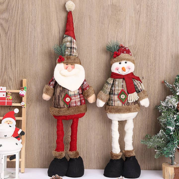 ACCITY - Wholesale Christmas Decoration - VINTAGE SNOWFLAKE PLAID CHRISTMAS DECORATIONS_CWMM27605