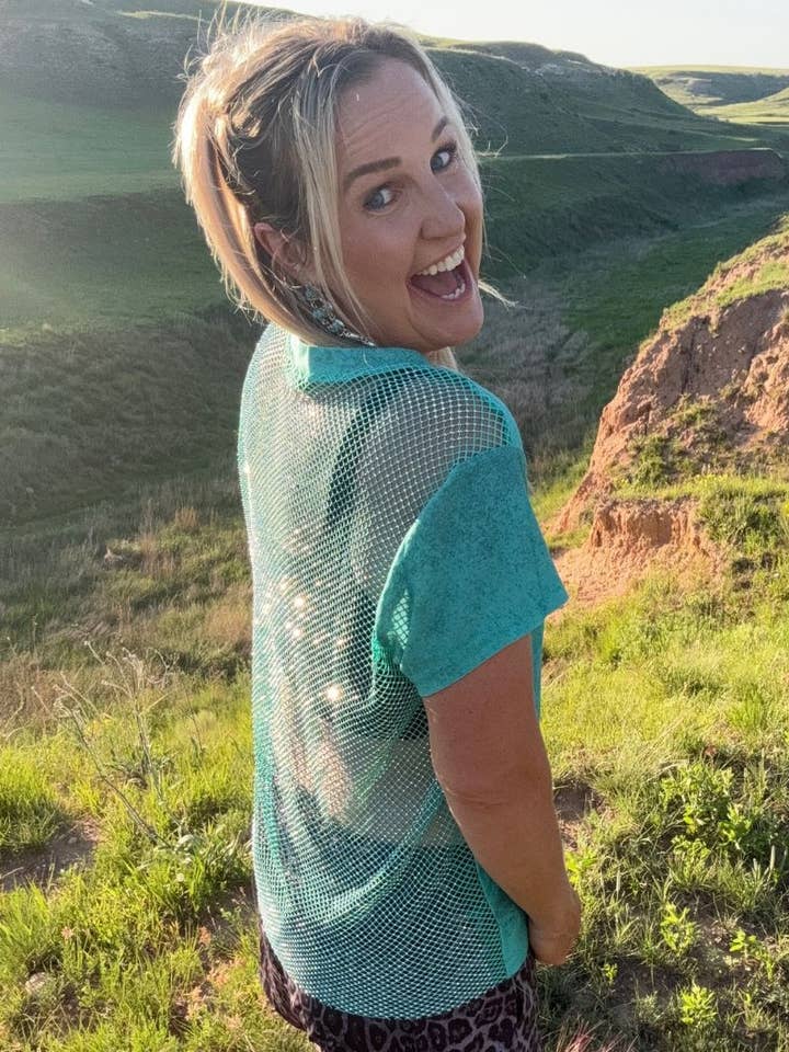 Sterling Kreek - Vente Chemisier – femme - Haut en strass Hit The Backroads4