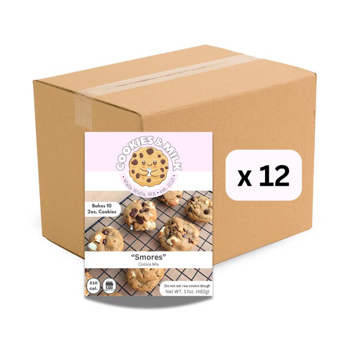 S'mores Cookie Mix - 1 Case (12-17oz. mixes per case) for wholesale by Cookies and Milk