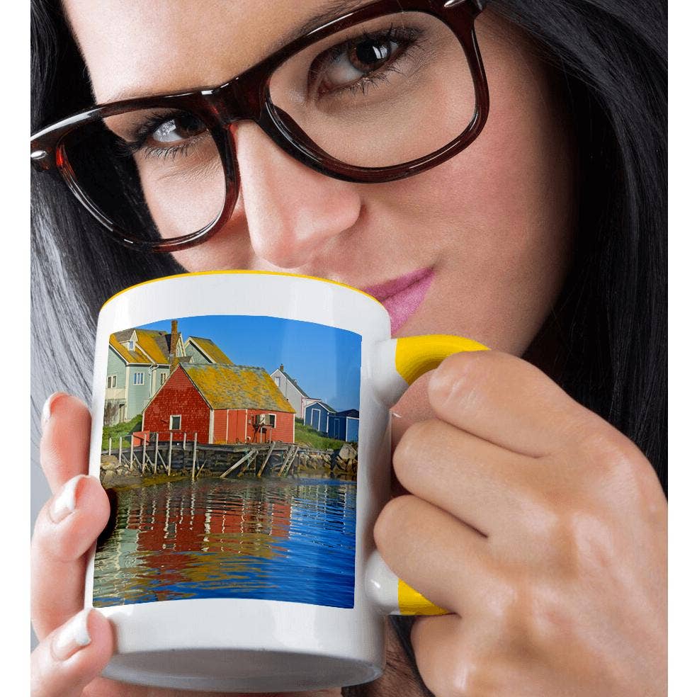 3dRose - Wholesale Coffee Mug - 3dRose, Canada, Nova Scotia, Peggys Cove. Fishing shack and harbor, Mug1