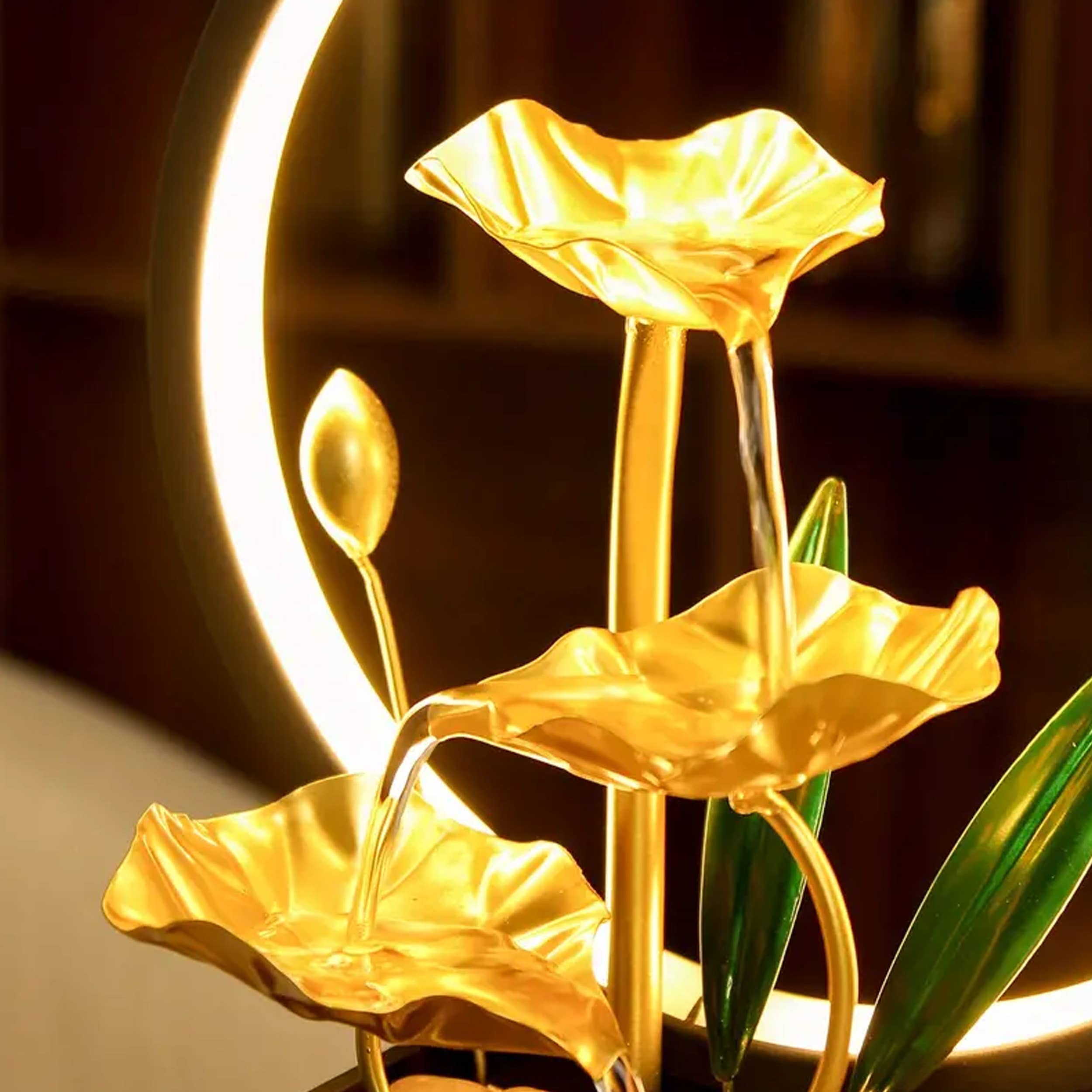 La Bella Monte - Wholesale Sculpture - Table Water Fountain with Natural Rocks Holiday Décor2