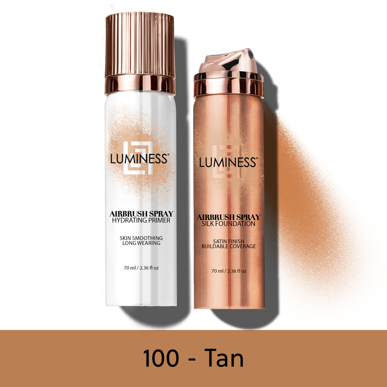 LUMINESS - Wholesale Face Makeup Primer - Airbrush Spray Silk Foundation & Hydrating Primer Kit10