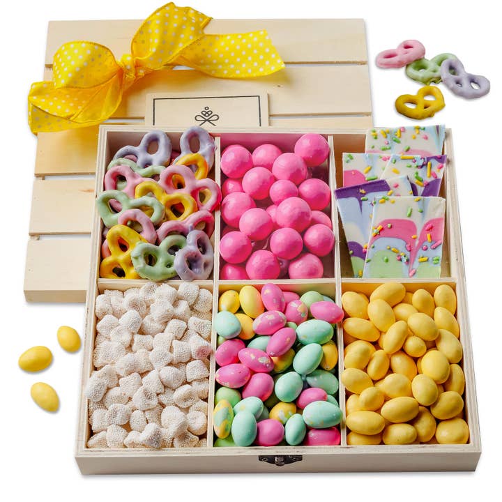 Easter Gift Basket- Candy & Chocolate Assortment for wholesale by Bonnie & Pop
