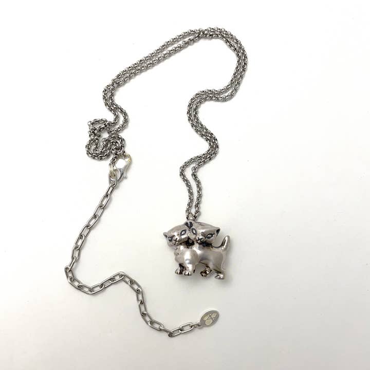 Anomaly Jewelry - Wholesale Pendant/Charm Necklace - Two Headed Cat Necklace1