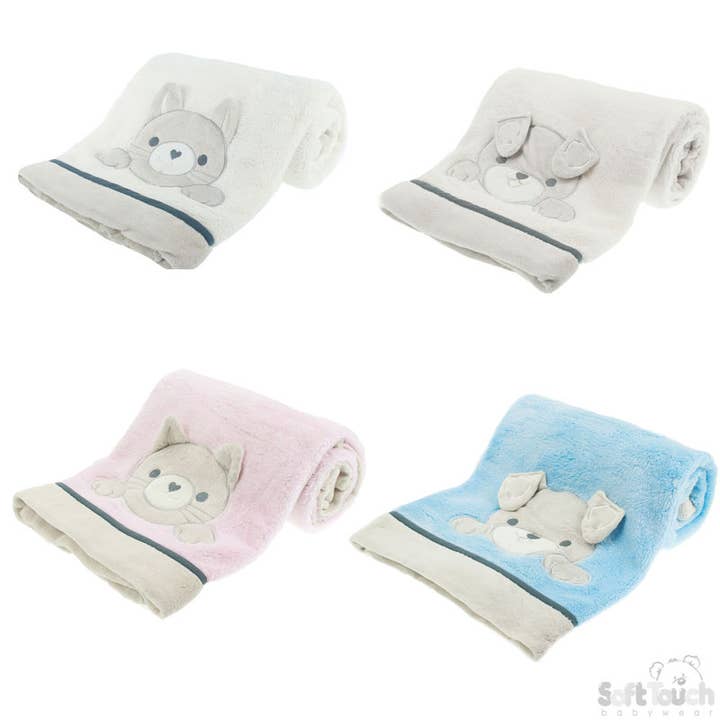 Babyfiltar: med katt/hund/kanin - FBP91 för wholesale av Soft Touch