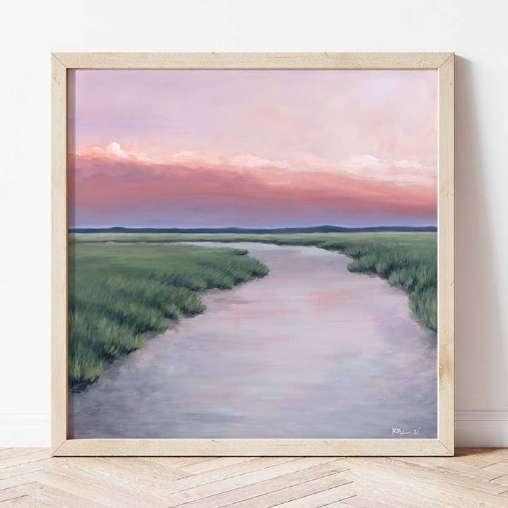 Les marais au crépuscule Imprimer pour la vente par Pierce & Paint