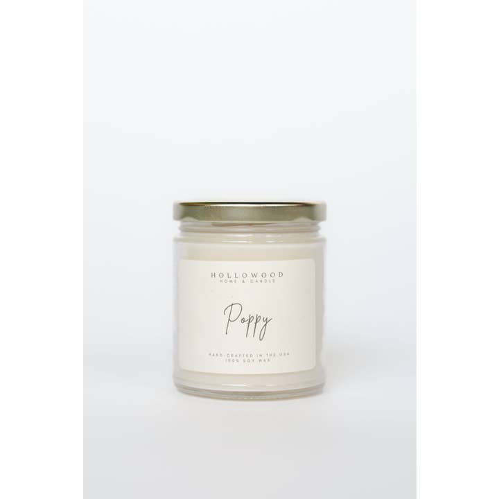 HOLLOWOOD FRAGRANCE - Wholesale Jar/Filled Candle - POPPY | CANDLES4