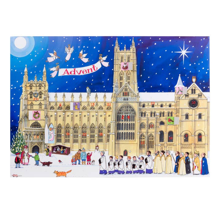 Christmas at the Cathedral Traditional Advent Calendar for wholesale by Alison Gardiner Designs