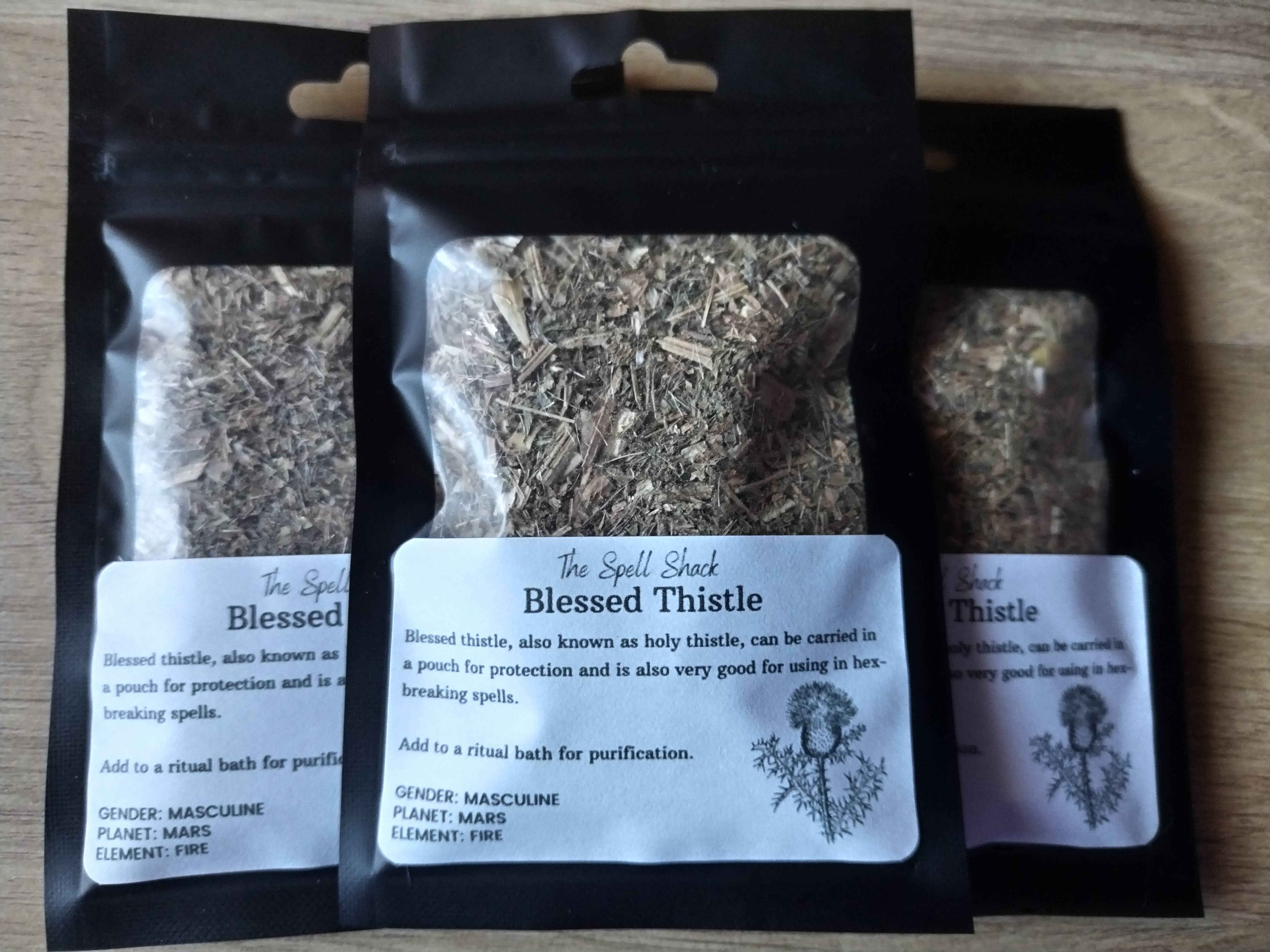 Witchuals - Rituals & Spellwork Apothecary – Material de meditação por atacado – Cardo Abençoado5