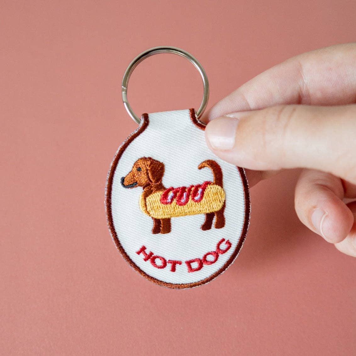 Lindy Stark Designs - Vendita all'ingrosso Portachiavi - Donna - Portachiavi Ricamato Hot Dog3