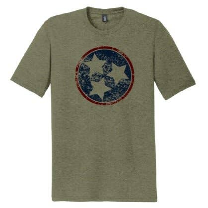 Cotton Mule - Wholesale Screen Printed T-Shirt - Unisex - Tennessee Tristar T-Shirt1