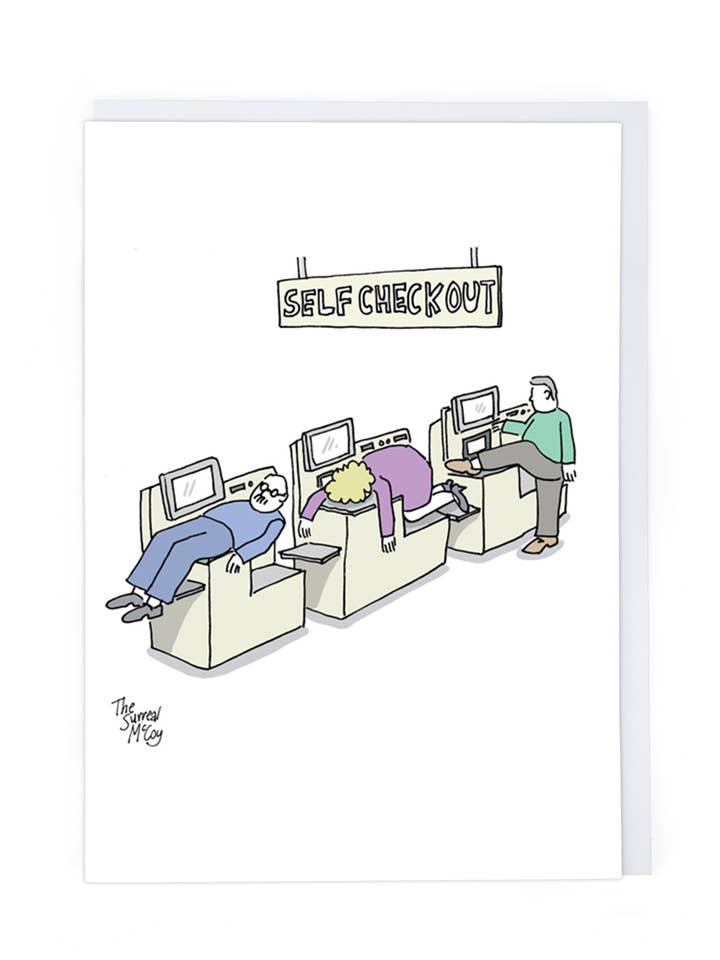 SELF CHECKOUT for wholesale by Cath Tate Cards