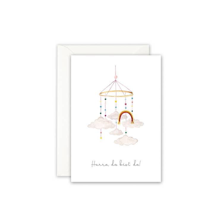 Leo La Douce GmbH - Wholesale Baby Card - Baby card · Hooray you are here1