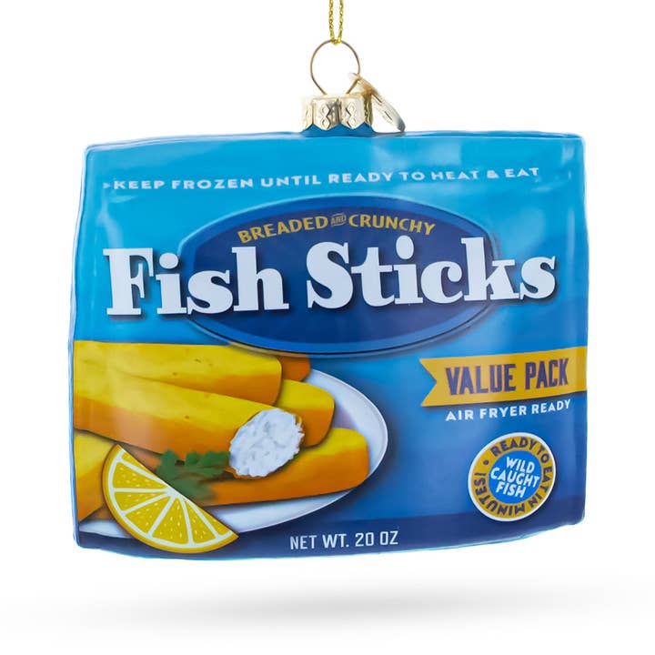 BestPysanky - Wholesale Ornament - Fish Sticks Frozen Box Glass Ornament