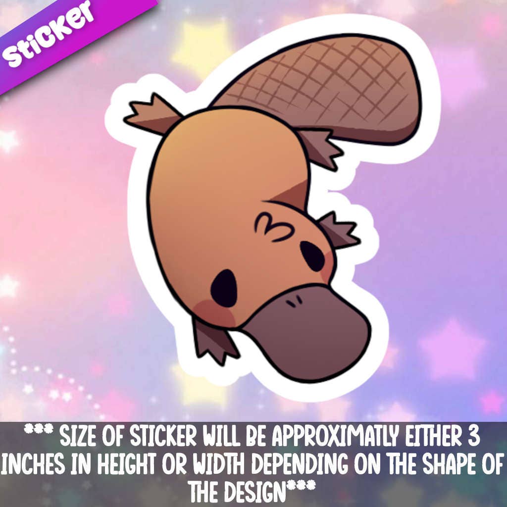 Mega Kawaii Cuties - Wholesale Sticker - Platypus Sticker1