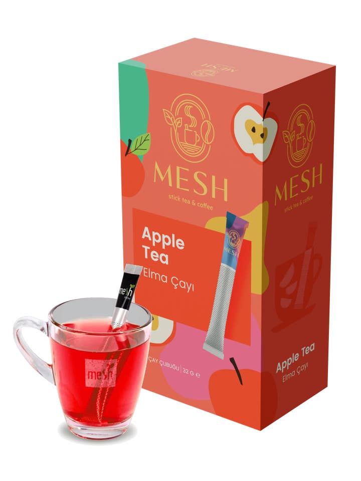 Apple Fruit Tea Mesh Sticks (16 Servings) for wholesale by Cup Sticks