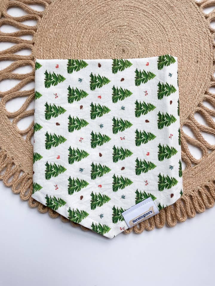 I'm Pine Bandana - Christmas Tree Tie-on Dog Bandana for wholesale by Nermington's