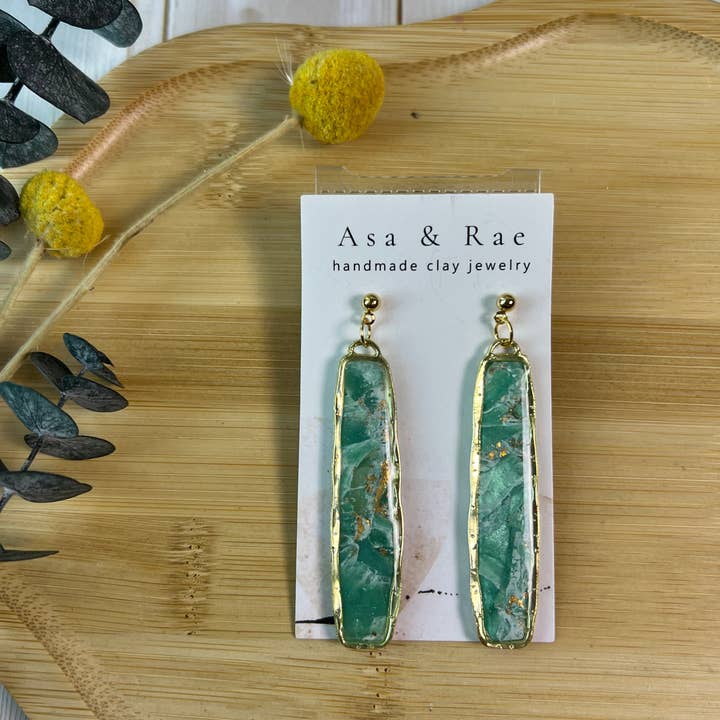 Asa&Rae - Wholesale Dangle Earrings - Oblong Rectangle Dangle7