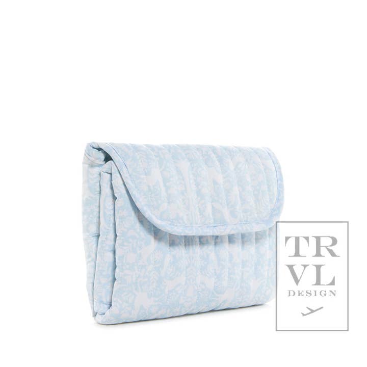 TRVL Design - Wholesale Changing Mat/Pad - Baby - Quilted Changing Mat - Woodland Blue *new!1