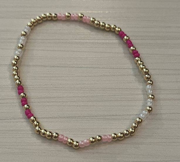 Stick Style - Wholesale Beaded Bracelet - 14k gold filled color bracelet 4